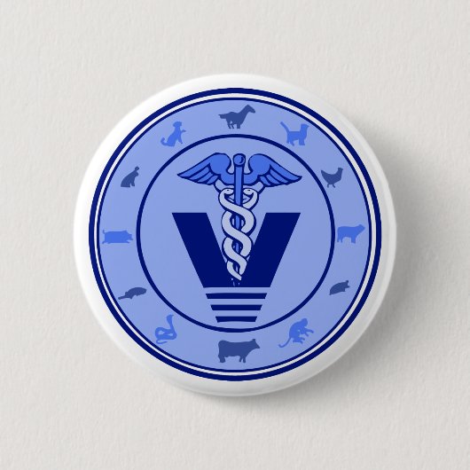 Veterinärlogo 5 button (Vorderseite)