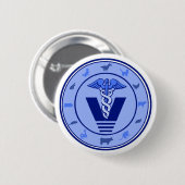 Veterinärlogo 5 button (Vorne & Hinten)