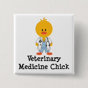 Veterinärmedizin-Küken-Knopf Button