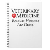 Veterinärmedizin…. Weil Menschen grob sind Notizblock (Vorderseite)