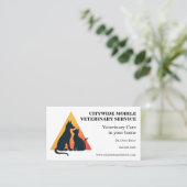 Veterinärmediziner Visitenkarte (Stehend Vorderseite)