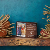 Veterinärmedizinisch danke Personalisiertes Tier-F Fotoplatte (Seite)