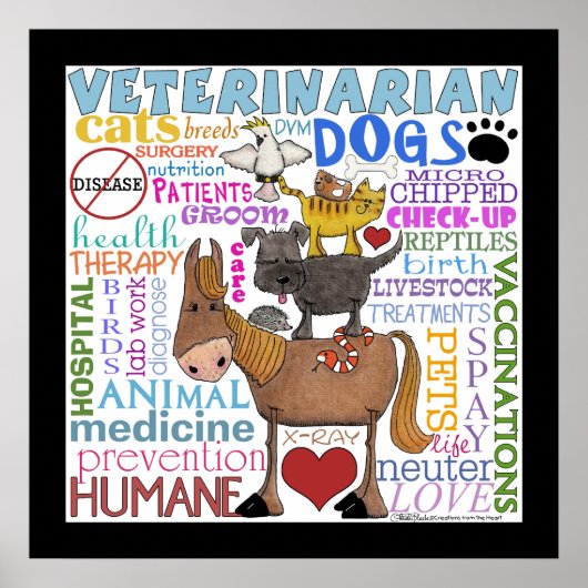 Veterinärmedizinisch-U-Bahn-Art-Vet-Bedingungen mi Poster (Vorne)