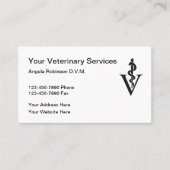 Veterinärmedizinische Beauftragung Business Card K Visitenkarte (Vorderseite)