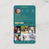 Veterinärmedizinische Betreuung - Instagramm Aquam Visitenkarte (Vorderseite)