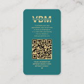 Veterinärmedizinische Betreuung - Instagramm Aquam Visitenkarte (Rückseite)