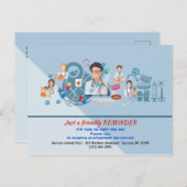 Veterinärmedizinische Erinnerung Postkarte (Vorne/Hinten)