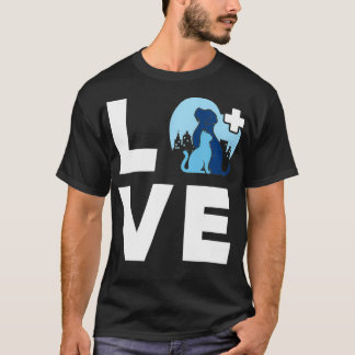 Veterinärmedizinische Liebe Veterinärwesen T-Shirt