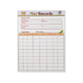 Veterinärmedizinische Platten Notizblock (Rotiert)