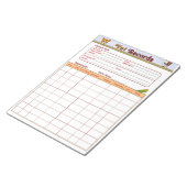 Veterinärmedizinische Platten Notizblock (angewinkelt)