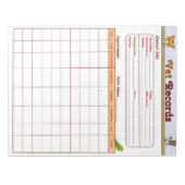 Veterinärmedizinische Platten Notizblock (Vorderseite)