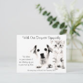 Veterinärmedizinische Sympathie-Karte Welpen und K Postkarte (Stehend Vorderseite)