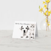 Veterinärmedizinische Sympathiekarte Karte (Gelbe Blume)