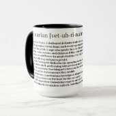 Veterinärmedizinische Tasse (Vorderseite Links)