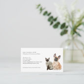 Veterinärmedizinische Visitenkarte und Erinnerung  (Stehend Vorderseite)