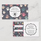 Veterinärmedizinische Wellness-Prüfung Farbvolle P Terminkarte (Vorne/Hinten)