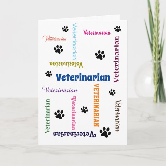 Veterinärmedizinischer Abschluss Karte (Vorderseite)