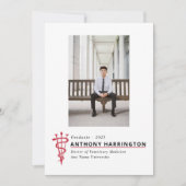 Veterinärmedizinischer Abschluss Schwarzer Roter A Ankündigung (Vorderseite)