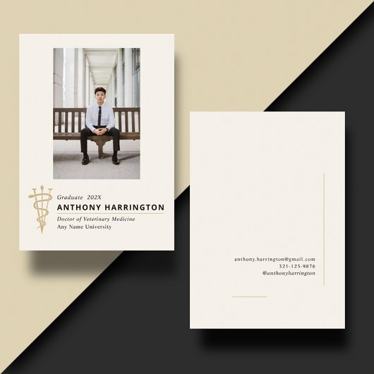 Veterinärmedizinischer Abschluss Schwarzes Gold-Sy Ankündigung