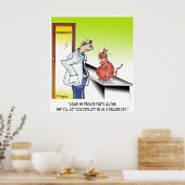Veterinärmedizinischer Cartoon 9480 Poster (Küche)