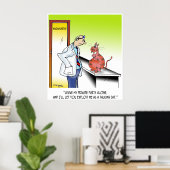 Veterinärmedizinischer Cartoon 9480 Poster (Heimbüro)