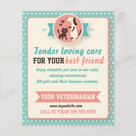 Veterinärmedizinischer Flyer (Vorne)