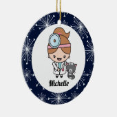 Veterinärmedizinisches Tierarzt Tech Niedliches Ge Keramik Ornament (Rechts)