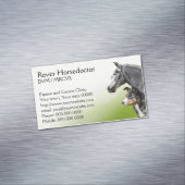 Veterinärpraxispferde und -hunde magnetische visitenkarte (Beispiel)