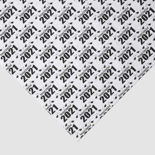 Veterinärschule Grad 2021 Gewebepapier (schwarz) Seidenpapier (Ausschnitt)