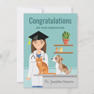 Veterinärschule gratuliert zum Abschluss Karte