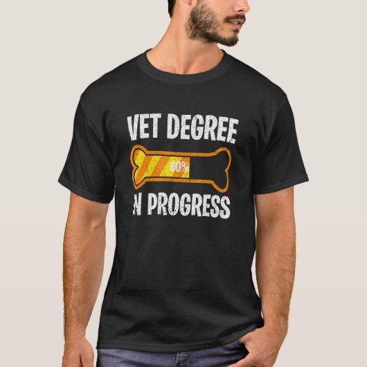 Veterinärstudentischer Vet Degree in Progress V T-Shirt (Vorderseite)