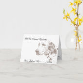 Veterinärsympathische Karte für Hundebesitzer (Gelbe Blume)