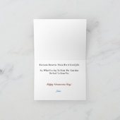 VeterinärTagesbewertung oder Dankeschön-Karte Karte (Innenseite)