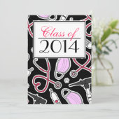 Veterinärtechniker-SchulAbschluss laden ein Einladung (Stehend Vorderseite)