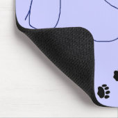 Veterinärtechniker - Tatzen-Drucke auf meinem Mousepad (Ecke)