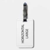 Veterinärweißes Coat Zeremonie Glückwunsch Gepäckanhänger (Rückseite vertikal)