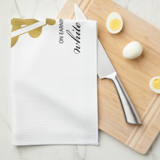 Veterinärweißes Coat Zeremonie Glückwunsch Geschirrtuch (Viertel Falte)