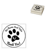 Veterinärwesen Danke Ihnen Briefmarke Rubber Gummistempel (Stempel)