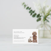 Veterinärwesen und Erinnerung Visitenkarte (Stehend Vorderseite)