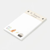 Veterinärwesen und Niedliche Orangenkatze Post-it Klebezettel (angewinkelt)