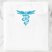 Veterinärwesen - Veterinärzeichen Runder Aufkleber (Tasche)