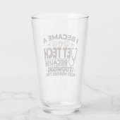 Veterinärwesen, weil Tierärzte auch Helden brauche Glas (Rückseite)