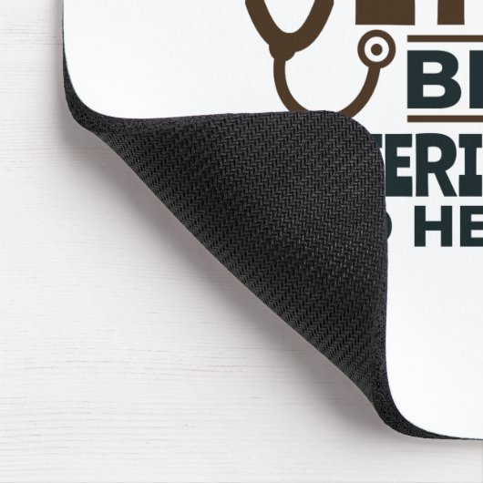 Veterinärwesen, weil Tierärzte auch Helden brauche Mousepad (Ecke)