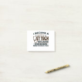 Veterinärwesen, weil Tierärzte auch Helden brauche Post-it Klebezettel (Auf Schreibtisch)