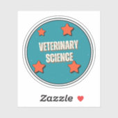 Veterinärwissenschaft Aufkleber (Blatt)