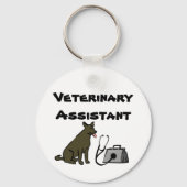Veterinary Assistant Keychain Schlüsselanhänger (Vorderseite)
