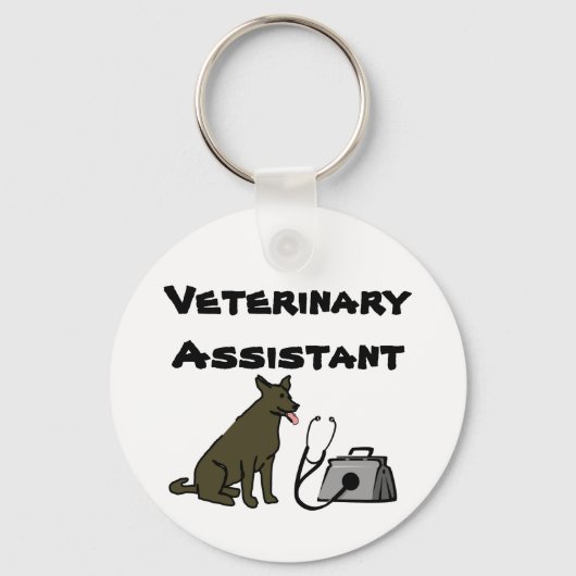 Veterinary Assistant Keychain Schlüsselanhänger (Vorderseite)