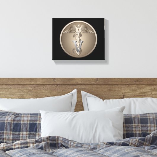 Veterinary Caduceus Leinwanddruck (Insitu (Schlafzimmer))