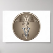Veterinary Caduceus Poster (Vorne)