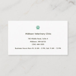 Veterinary Clinic Appointment Reminder Card Terminkarte